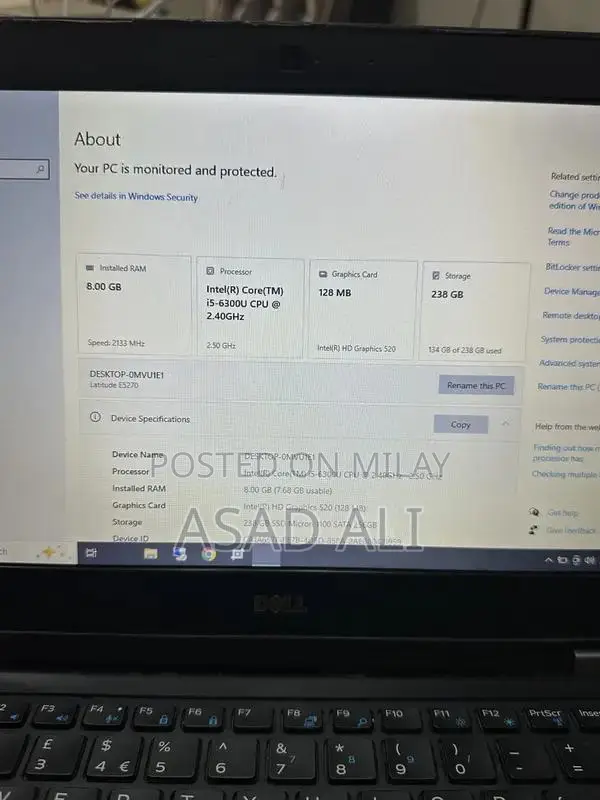 Dell Latitude E5270 Business Laptop Core i5 6th Gen