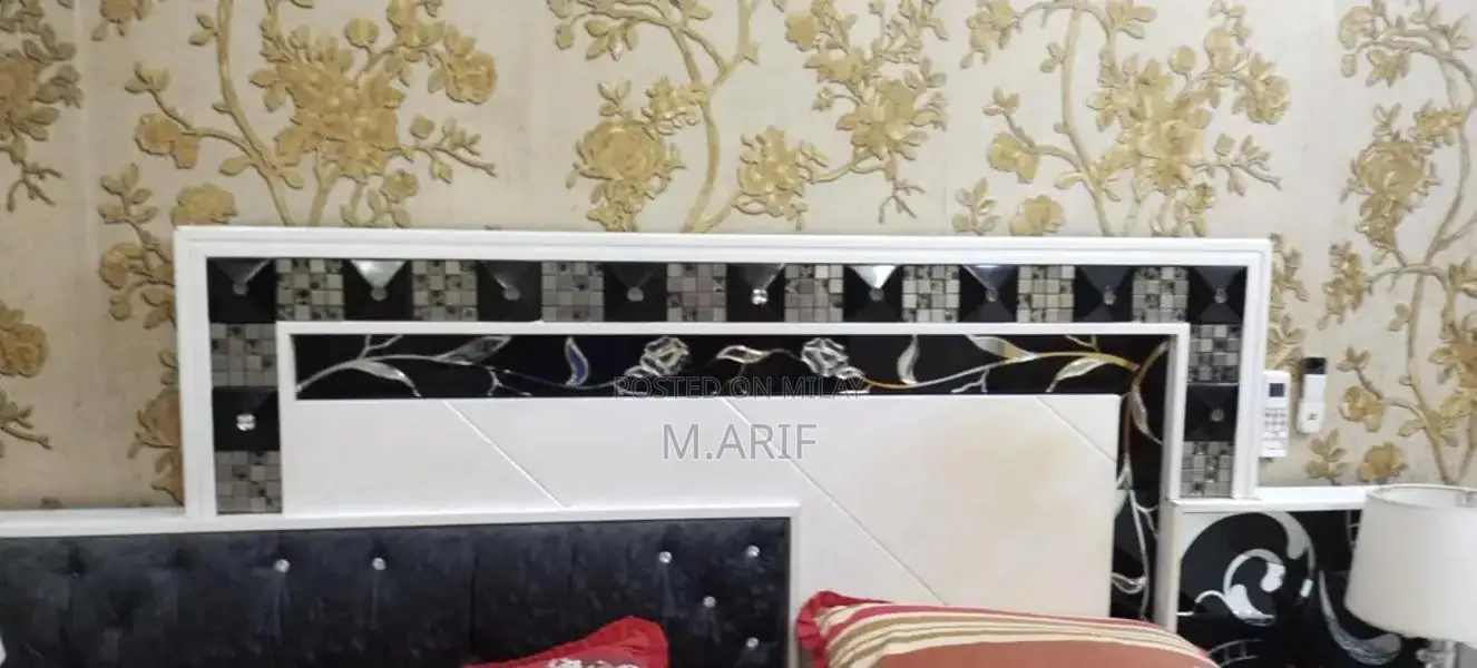 Complete Bedroom Furniture Set with Bed, Side Tables, and Dresser