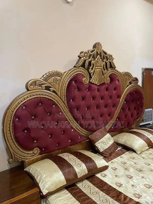 Complete Bedroom Furniture Set with Bed, Dresser, and Sofa Chairs