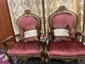 Complete Bedroom Furniture Set with Bed, Dresser, and Sofa Chairs