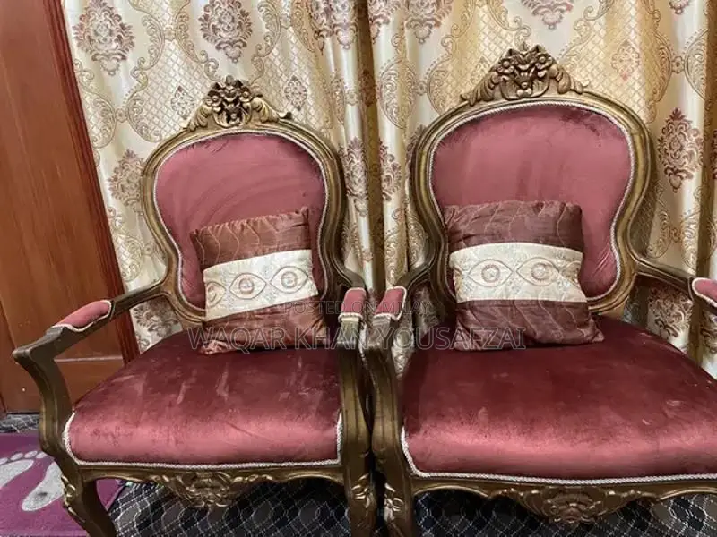 Complete Bedroom Furniture Set with Bed, Dresser, and Sofa Chairs