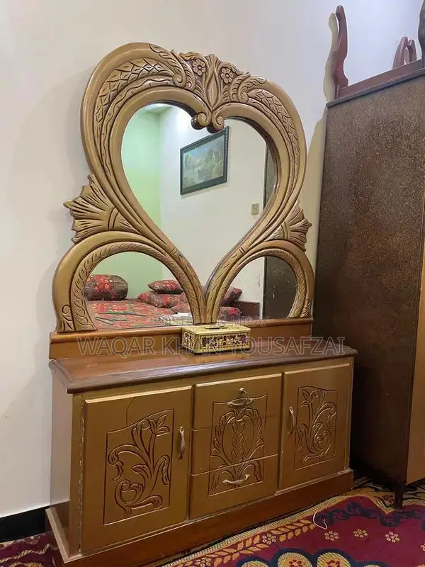 Complete Bedroom Furniture Set with Bed, Dresser, and Sofa Chairs