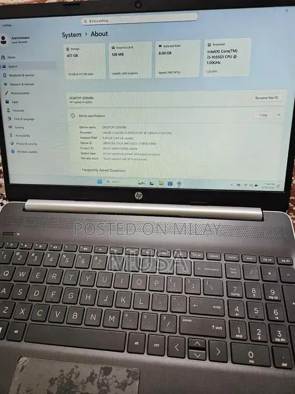 HP 15 Touch Laptop i5 10th Gen 15.6" HD Display