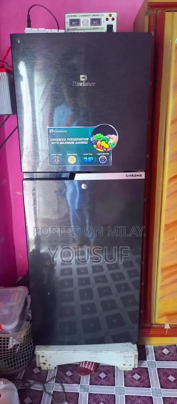 Dawlance Chrome Refrigerator - Lightly Used Condition