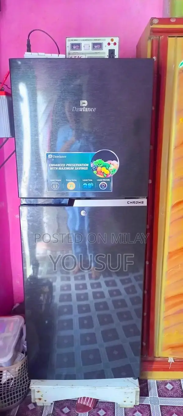 Dawlance Chrome Refrigerator - Lightly Used Condition