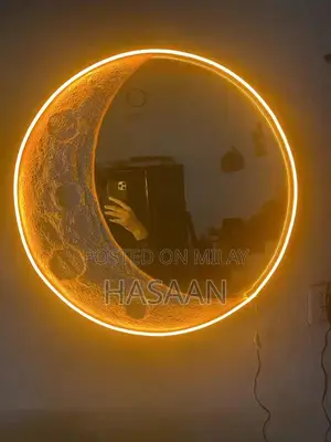 Photo - LED Wall-Mounted Decorative Mirror for Homes and Professionals