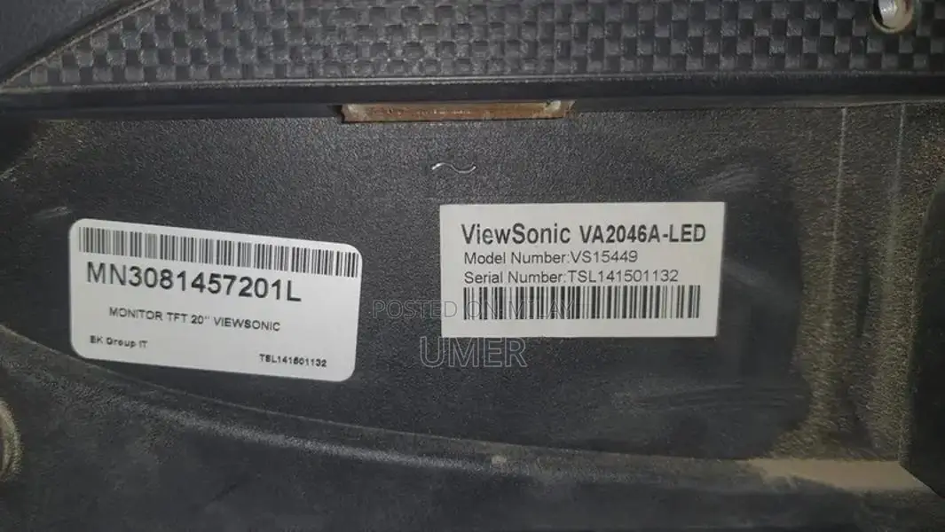 ViewSonic 19.5-Inch Professional Computer Monitor