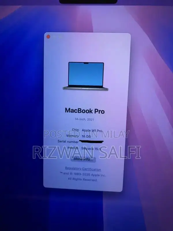 Apple MacBook Pro 14-inch M1 Pro Laptop 2021