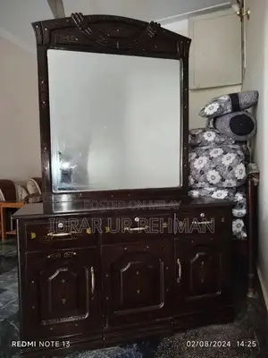 Photo - Wooden Dressing Table with Polish and Lock