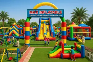 Photo - Kids Inflatable Jumping Castle Trampoline Bouncy Play Area