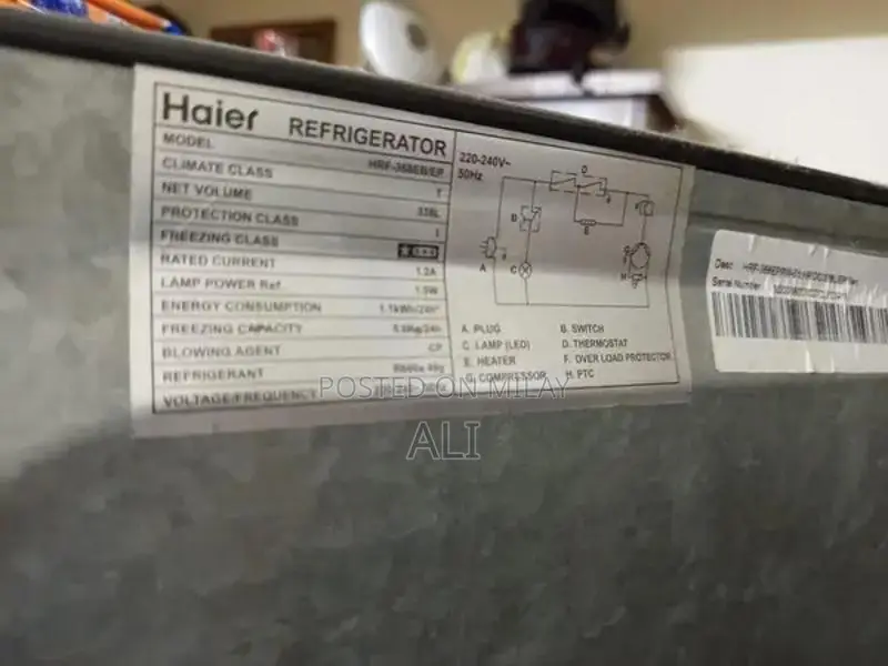 Haier Refrigerator model Hrf 368EB new condition contact