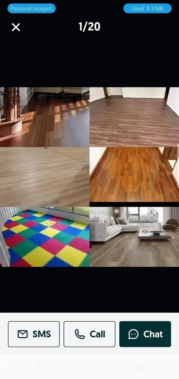 Waterproof Vinyl Flooring with Wooden Patterns and Multiple Designs