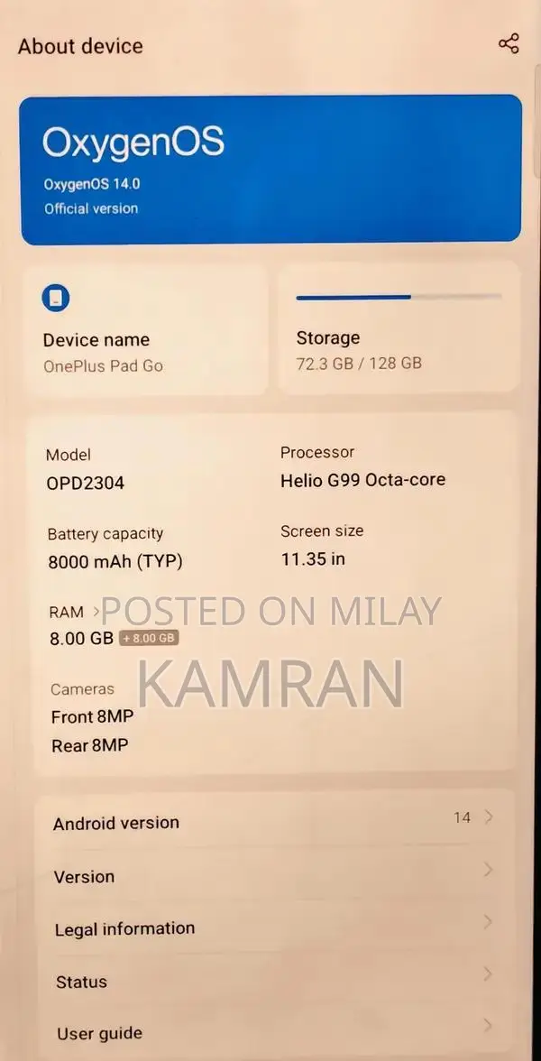 OnePlus Pad GO Tablet with Smooth Display