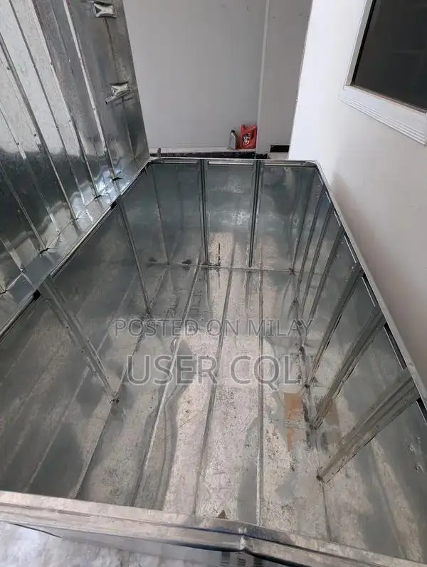 Sturdy Galvanized Iron Trunk with Stand