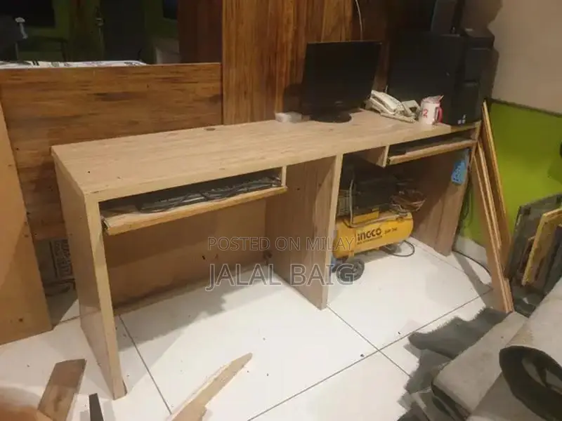 2-Person Office Workspace Desk Station