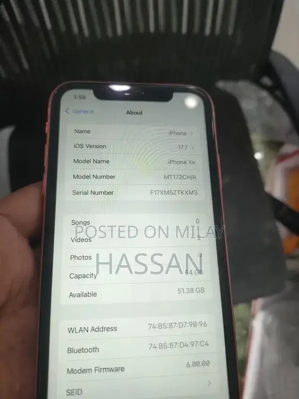 Apple iPhone XR 64GB Smartphone - Orange Color