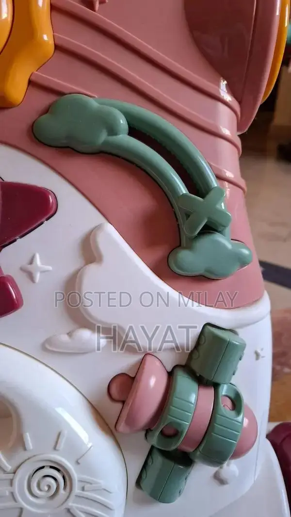 3-Wheel Toddler Walker with Mini Piano - Convertible Play Station