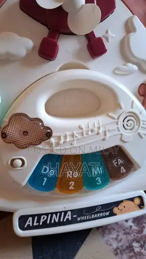 3-Wheel Toddler Walker with Mini Piano - Convertible Play Station