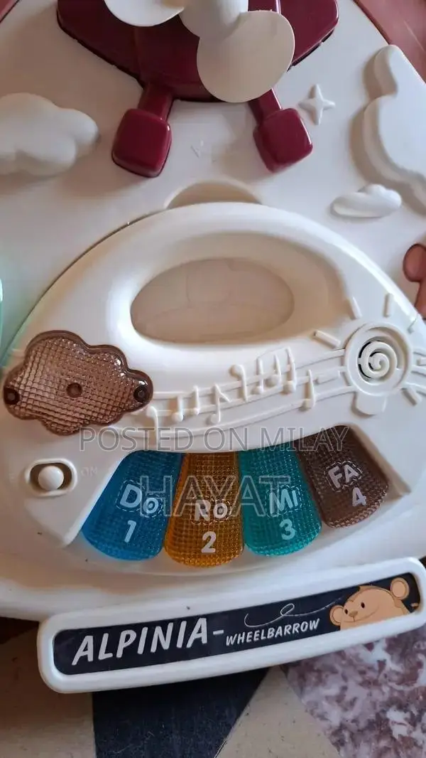 3-Wheel Toddler Walker with Mini Piano - Convertible Play Station