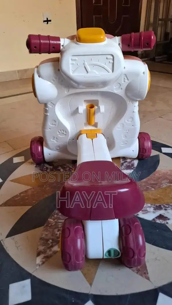 3-Wheel Toddler Walker with Mini Piano - Convertible Play Station