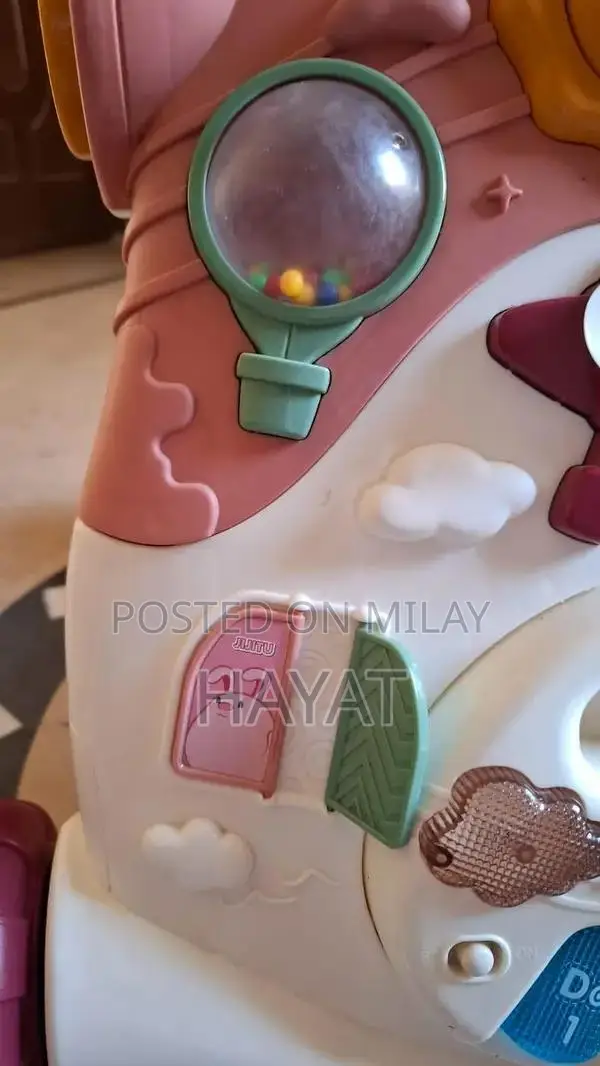 3-Wheel Toddler Walker with Mini Piano - Convertible Play Station