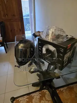 Photo - LS2 Storm Motorcycle Helmet - Medium Size with Extra Chrome Visor