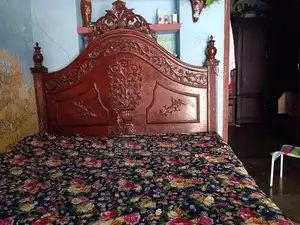 Photo - Used Sturdy Wooden Bed Frame for Sale