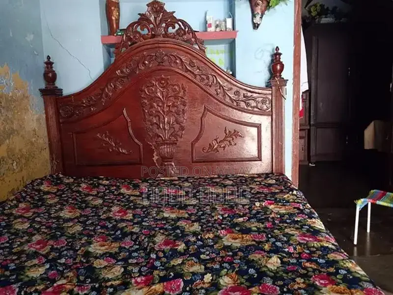 Used Sturdy Wooden Bed Frame for Sale