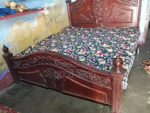 Used Sturdy Wooden Bed Frame for Sale