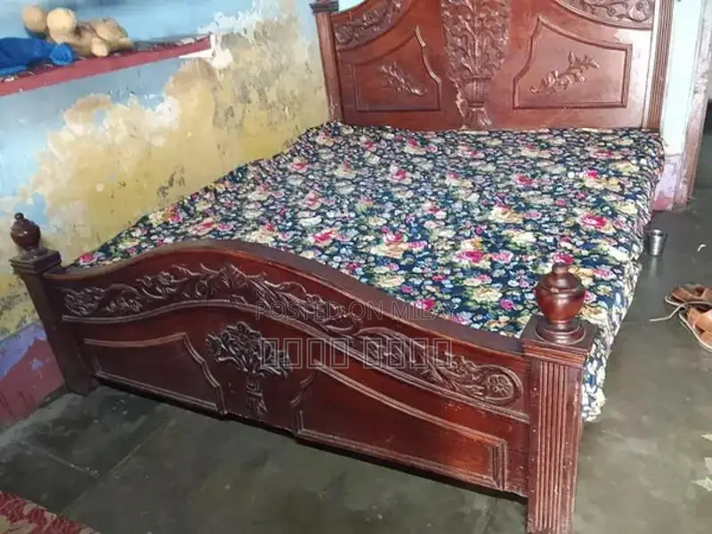 Used Sturdy Wooden Bed Frame for Sale