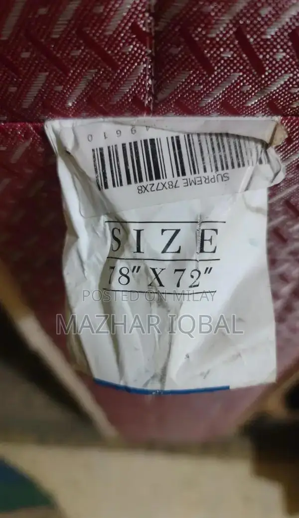 King Size Wooden Bed Frame with Comfortable Mattress