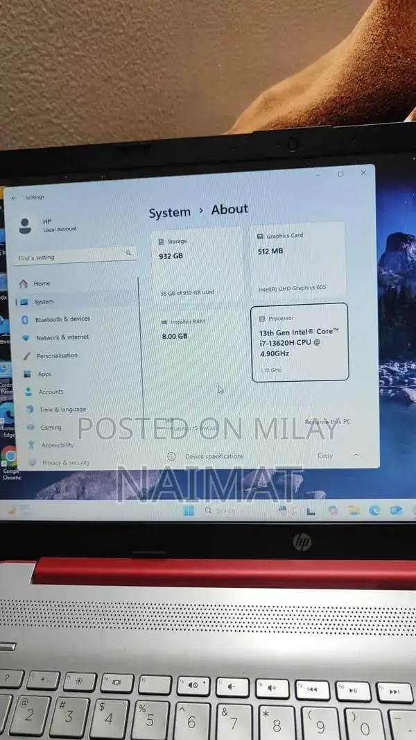 HP 13-inch Intel Core i7 Laptop with 1TB SSD