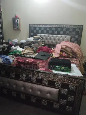 Complete Bedroom Furniture Set - Bed, Dressing Table, Side Tables