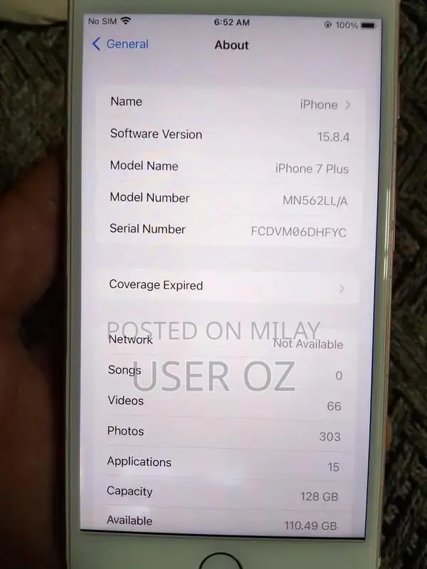 iPhone 7 Plus 128GB Rose Gold Smartphone