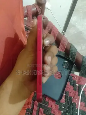 Red Color Smartphone with Perfect Battery Health