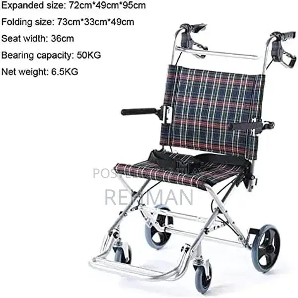 Compact Foldable Wheelchair - Like New Condition