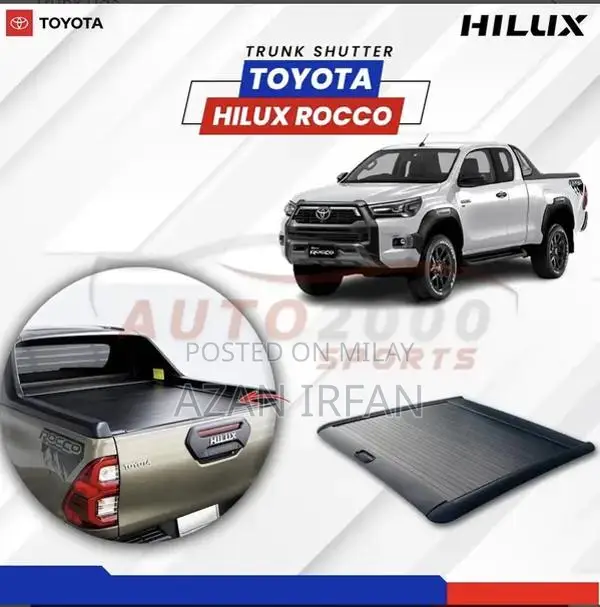 Toyota Hilux Rocco Trunk Shutter Protective Cover 2022-2024