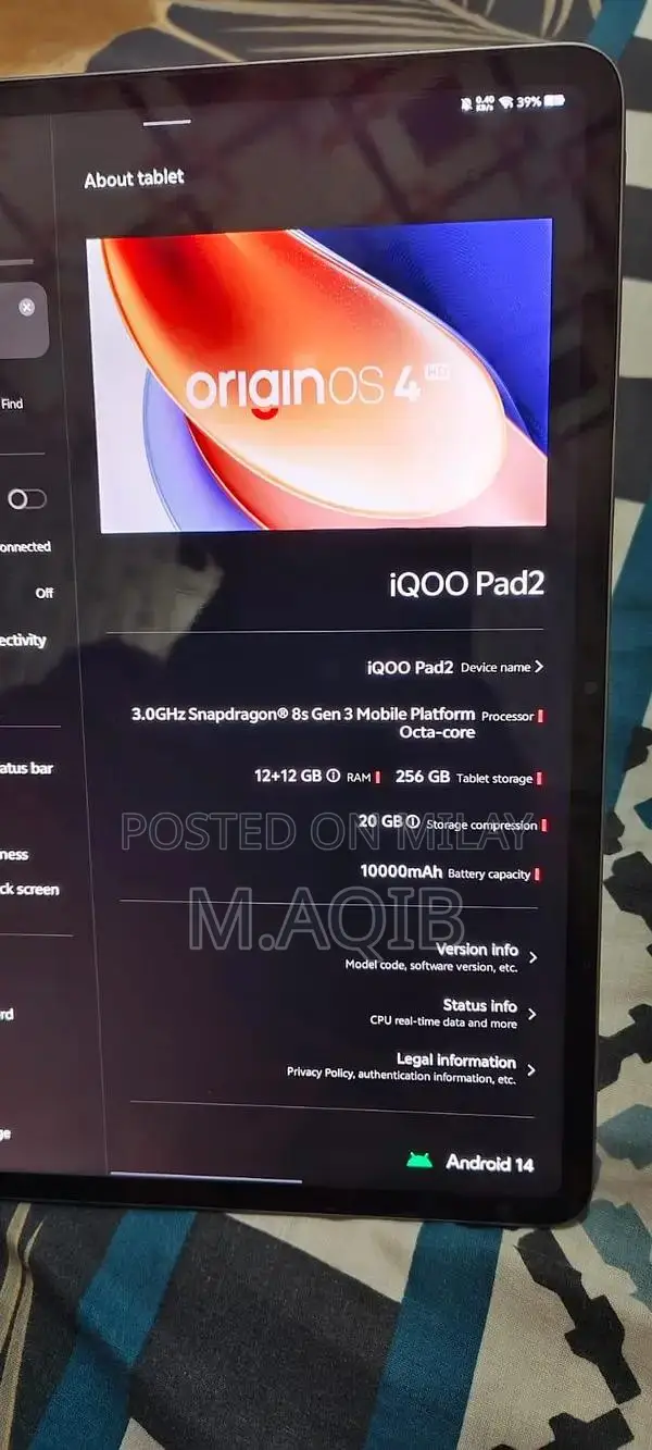 iQOO Tab 2 Gaming Tablet - High Performance Android Device