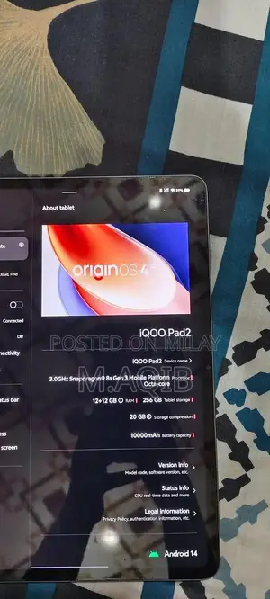 iQOO Tab 2 Gaming Tablet - High Performance Android Device