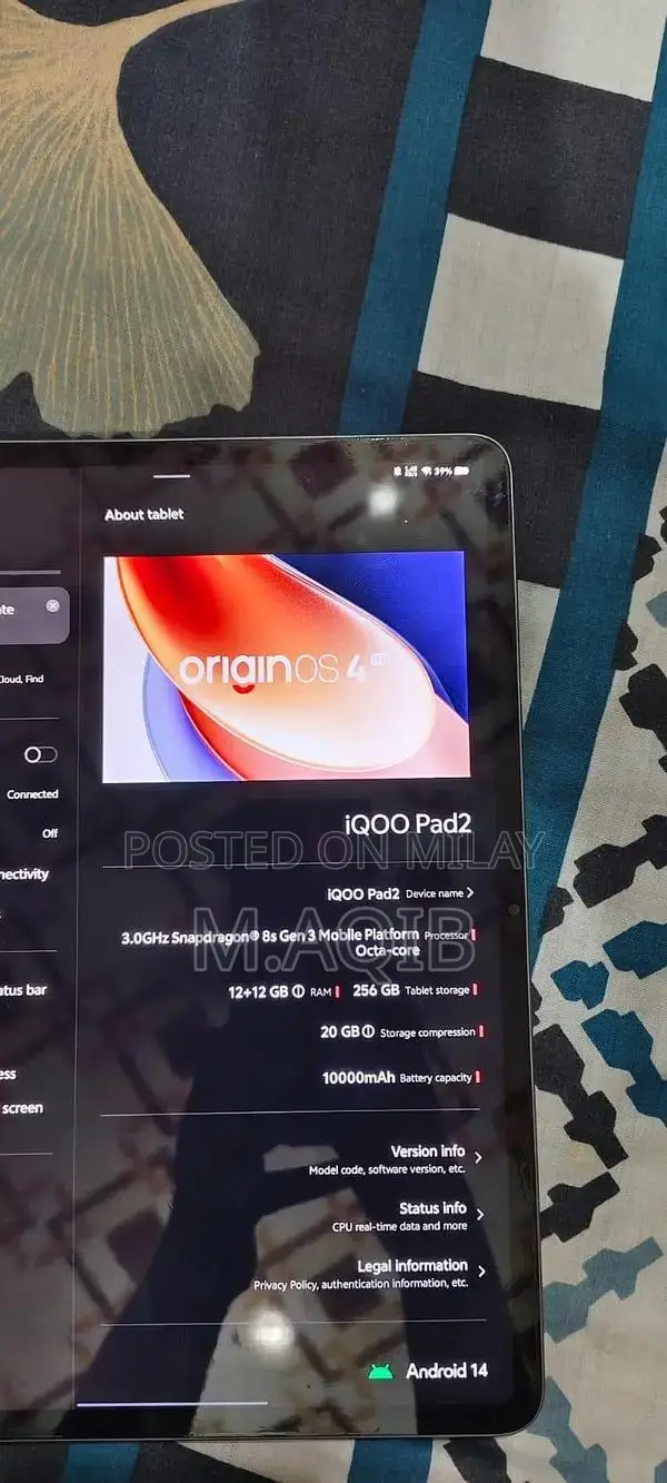 iQOO Tab 2 Gaming Tablet - High Performance Android Device