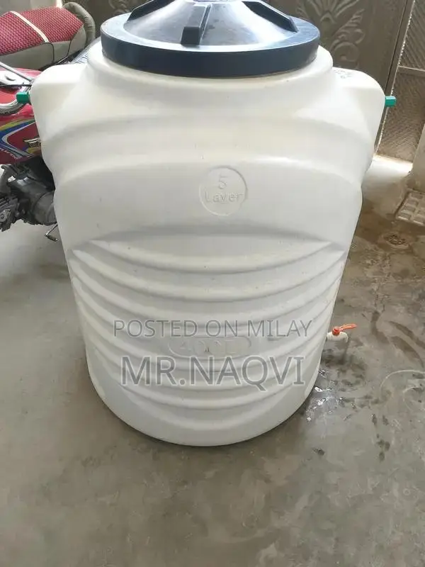 White and Red Water Tanks - 400L and 250L Capacity