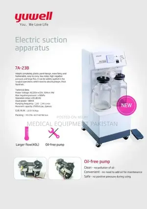 Photo - Ameda and Eschmann Dual Bottle Medical Suction Machines