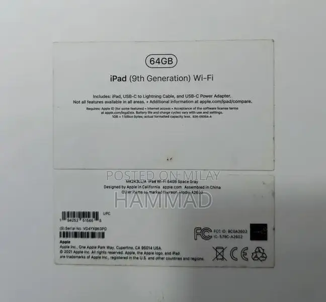Apple iPad 9th Generation WiFi Tablet