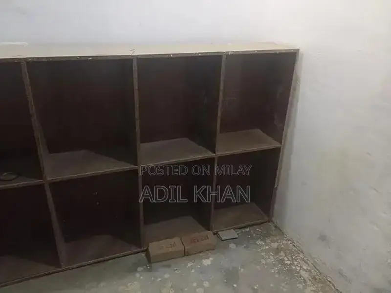 L-Shaped Counter with Storage Rack Set