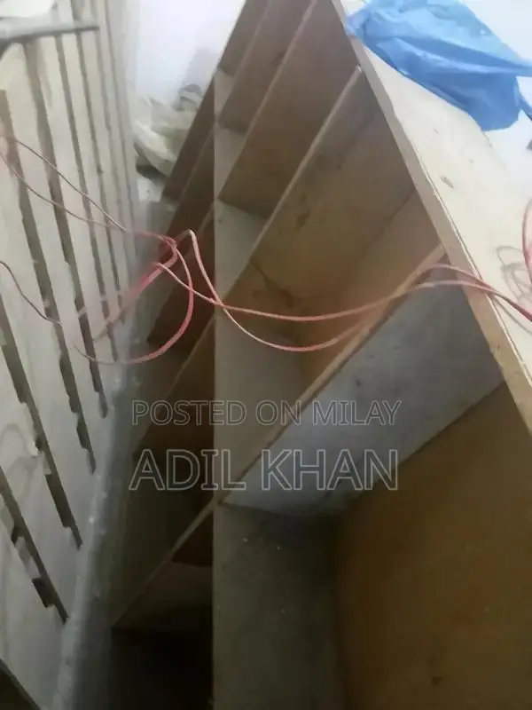 L-Shaped Counter with Storage Rack Set