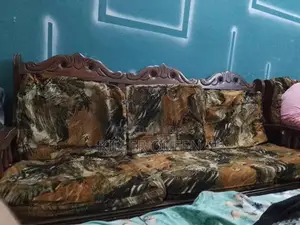 Photo - Wooden Living Room Sofa - Comfortable Home Furniture