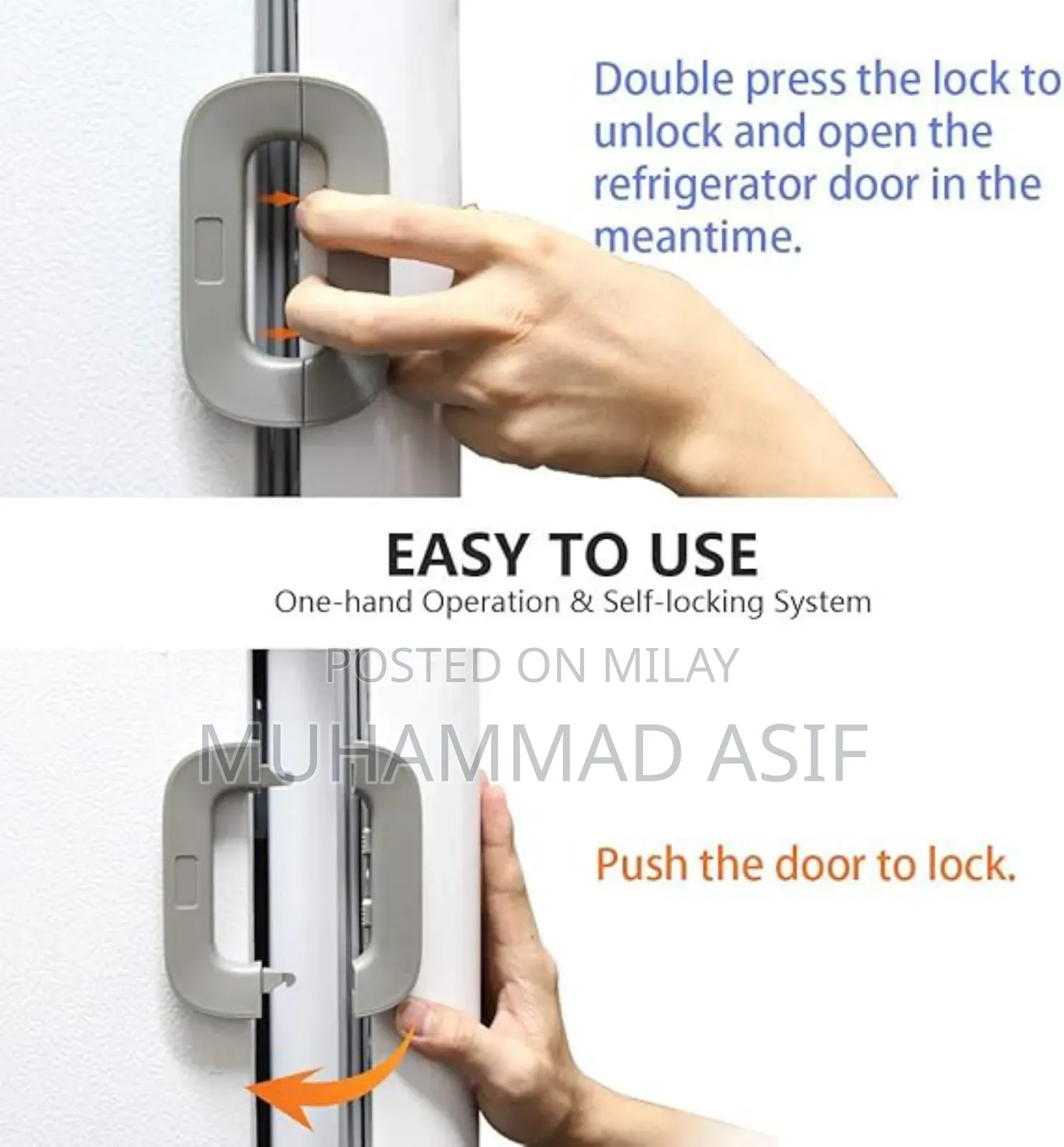Child Safety Refrigerator Lock, Refrigerator Door Lock