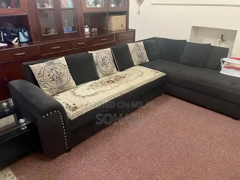L shaped Beautiful Sofa available for sale