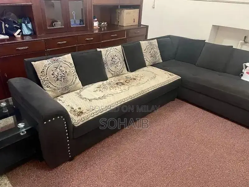 L shaped Beautiful Sofa available for sale