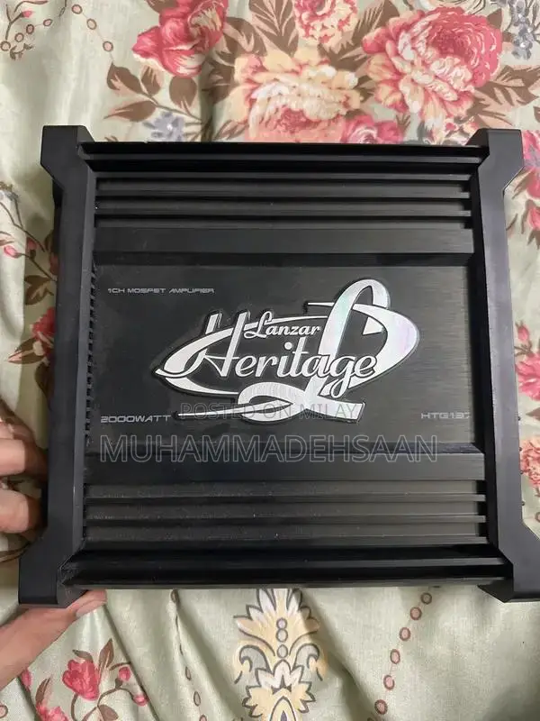 Lanzar Heritage 2000W Class AB Mono Subwoofer Car Amplifier